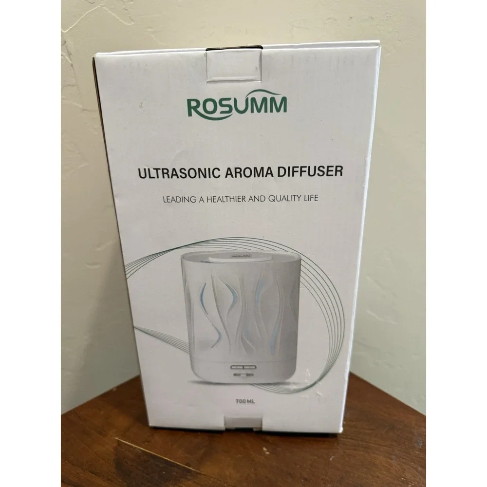 ROSUMM 700ML Ultrasonic Aroma Diffuser Cool Mist Humidifier Essential Oil NEW